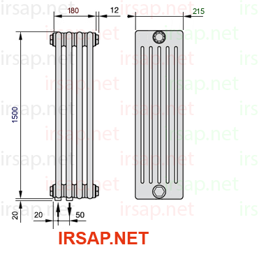 Радиатор IRSAP Tesi 61500/4 T18 CL 01